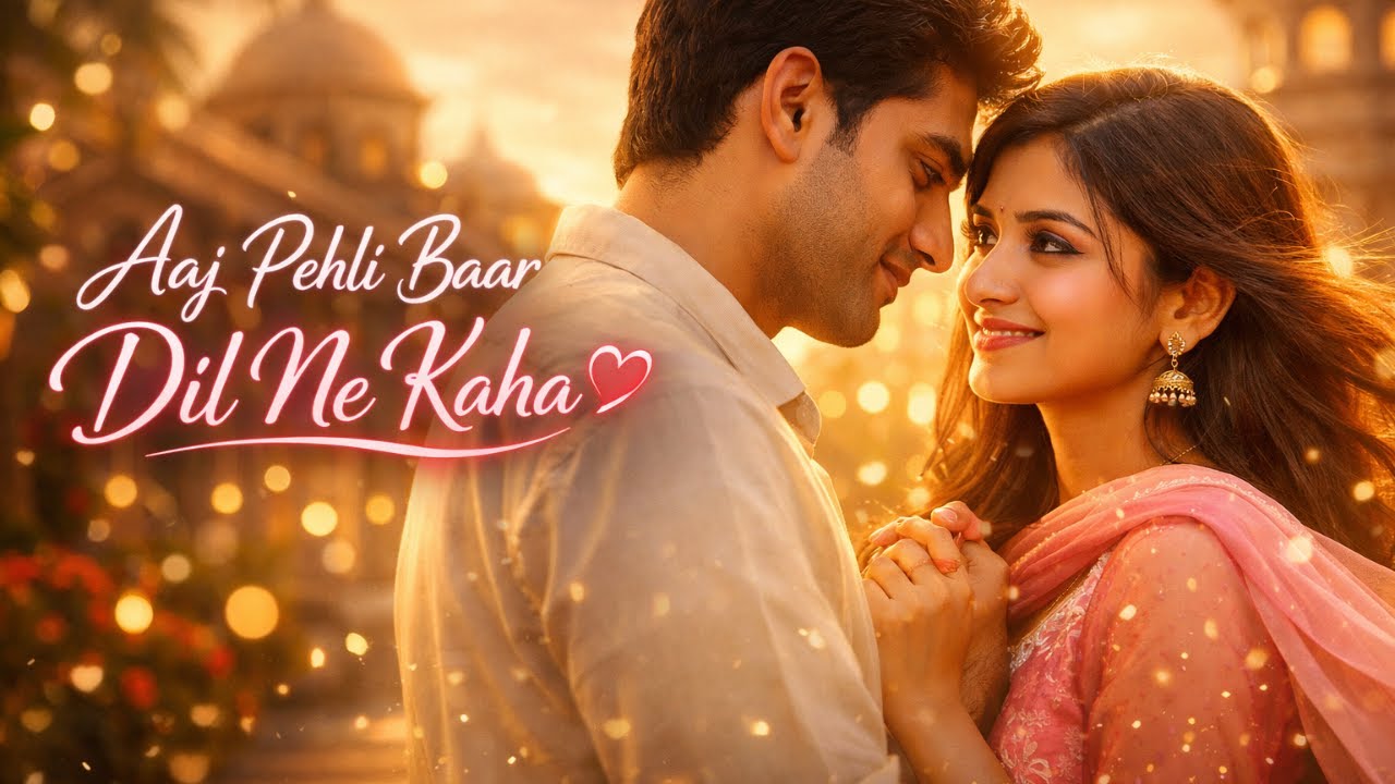 Aaj Pehli Baar Dil Ne Kaha ❤️ | New Romantic Duet Song | 90s Bollywood Style | Original Lyrics