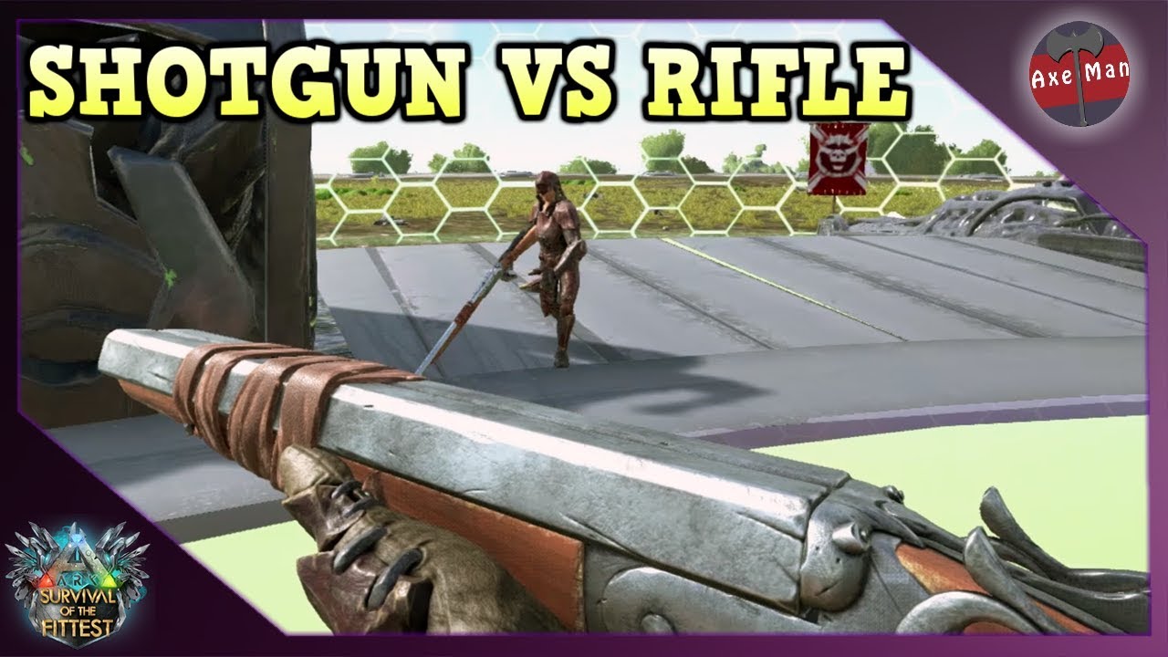 SHOTGUN VS RIFLE, WHO WILL WIN?? | ARK SURVIVAL OF THE FITTEST (SOTF GAMEPLAY)