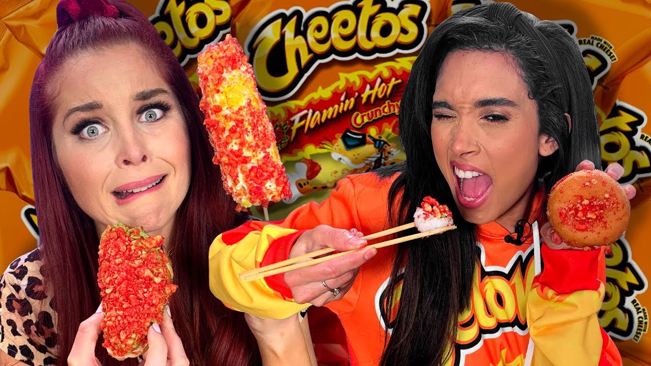 7 Crazy Flamin' Hot Cheetos Creations! (Cheat Day)