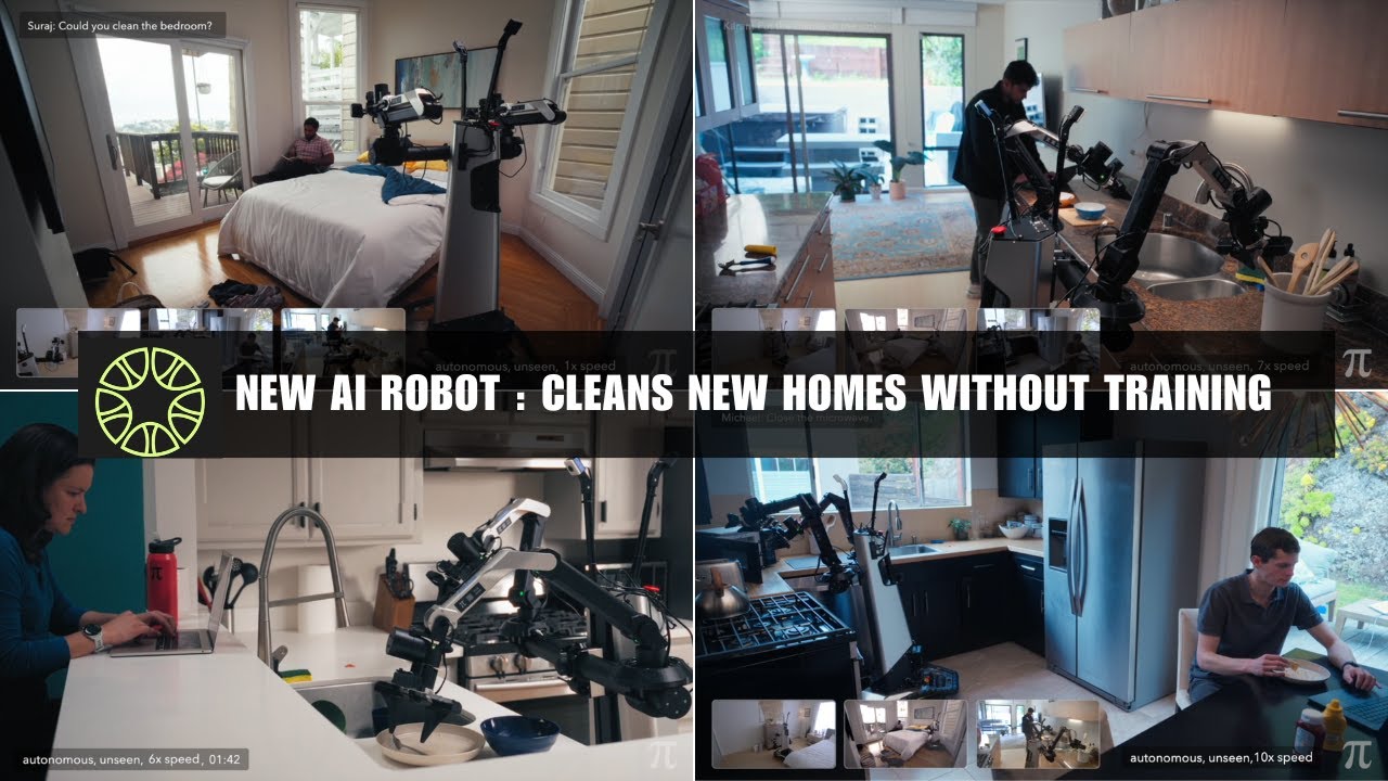 New Robot that Cleans Homes in Minutes with Physical Intelligence