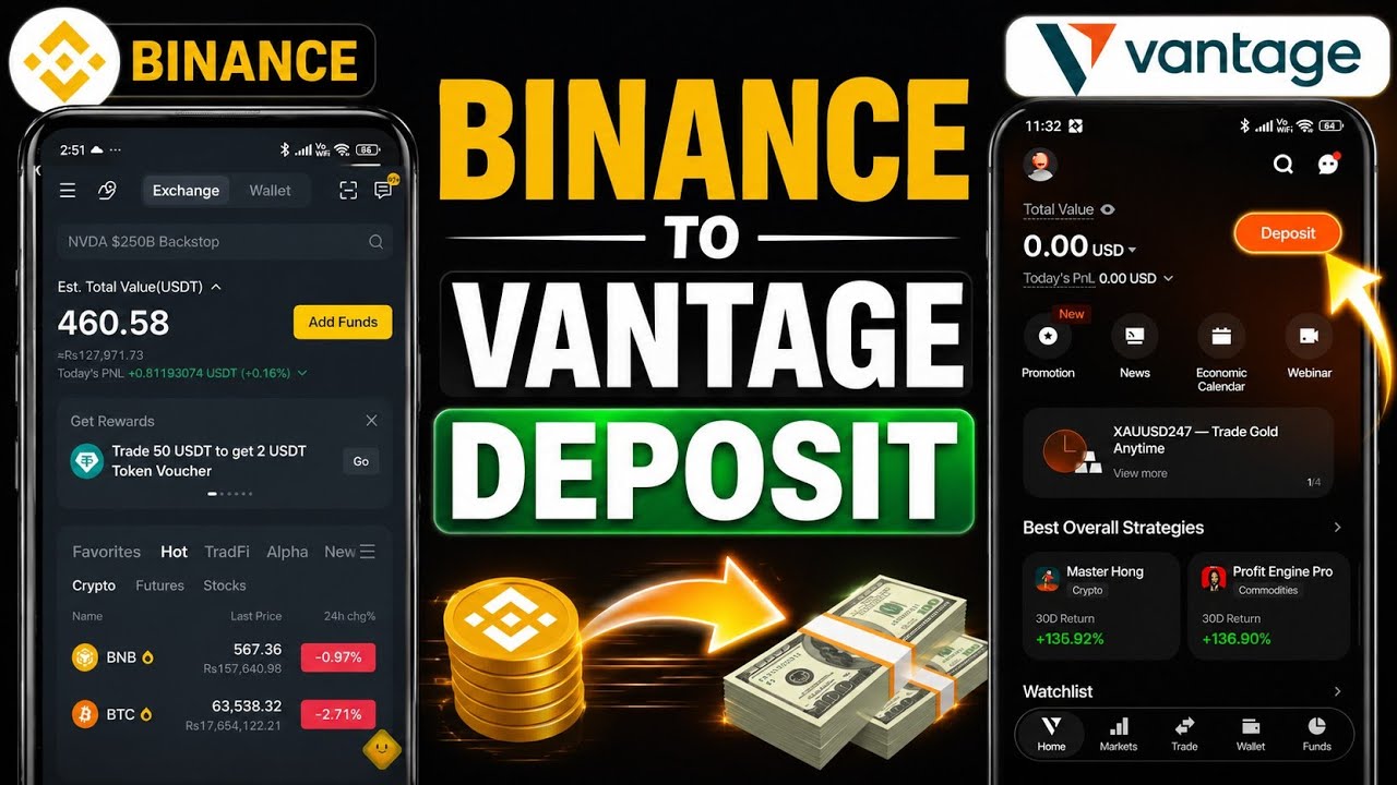 Binance to Vantage Deposit | How to Transfer USDT from Binance to Vantage (2026)