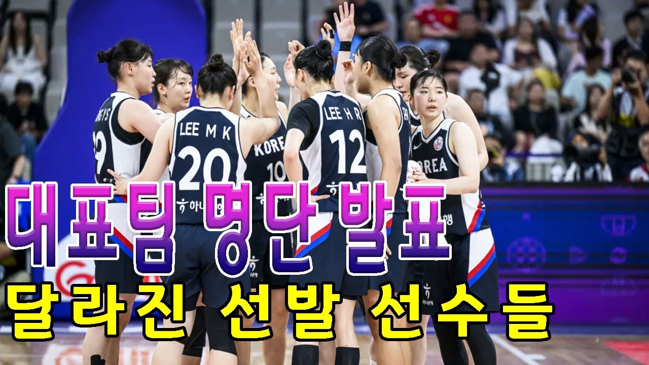 대표팀 명단 발표 [달라진 선발 선수들]