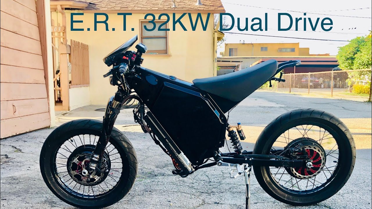 ERT Dual Drive Electric Bike 25KW Urban Riding