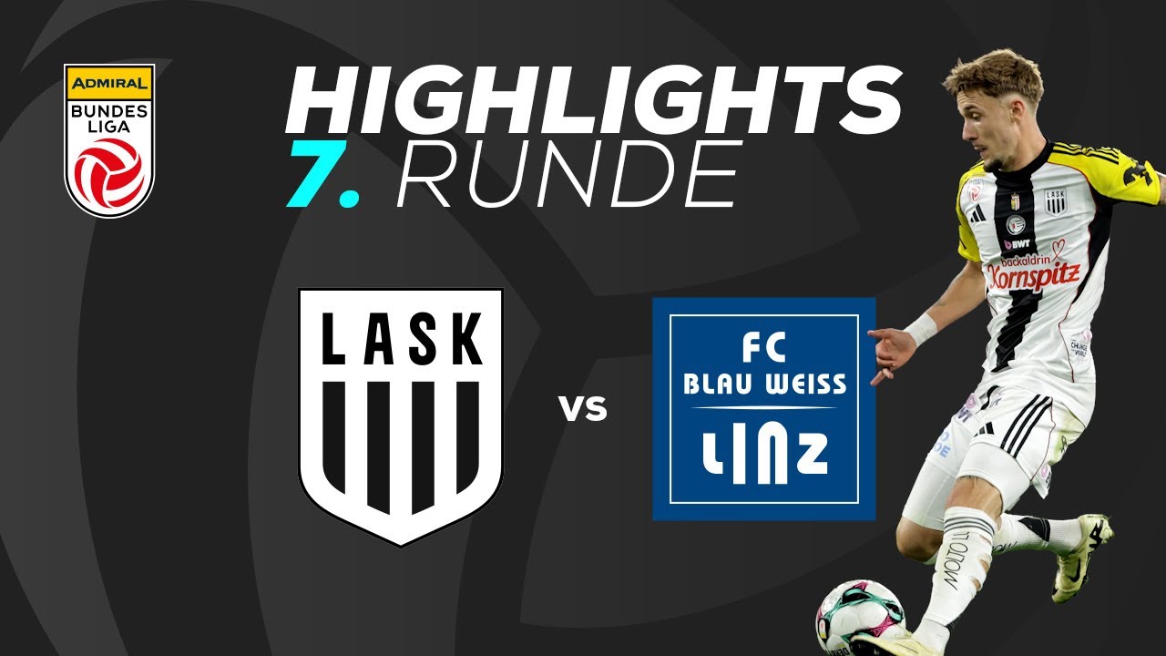 LASK - FC Blau-Wei&szlig; Linz 7. Runde ADMIRAL Bundesliga 2025/26