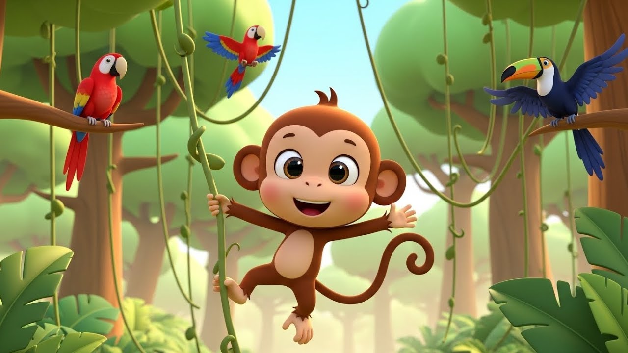 Jungle Animals Dance Party 🐯🕺 | kids nursery rhymes | Baby Song, Jungle Animal Cartoon for Toddlers