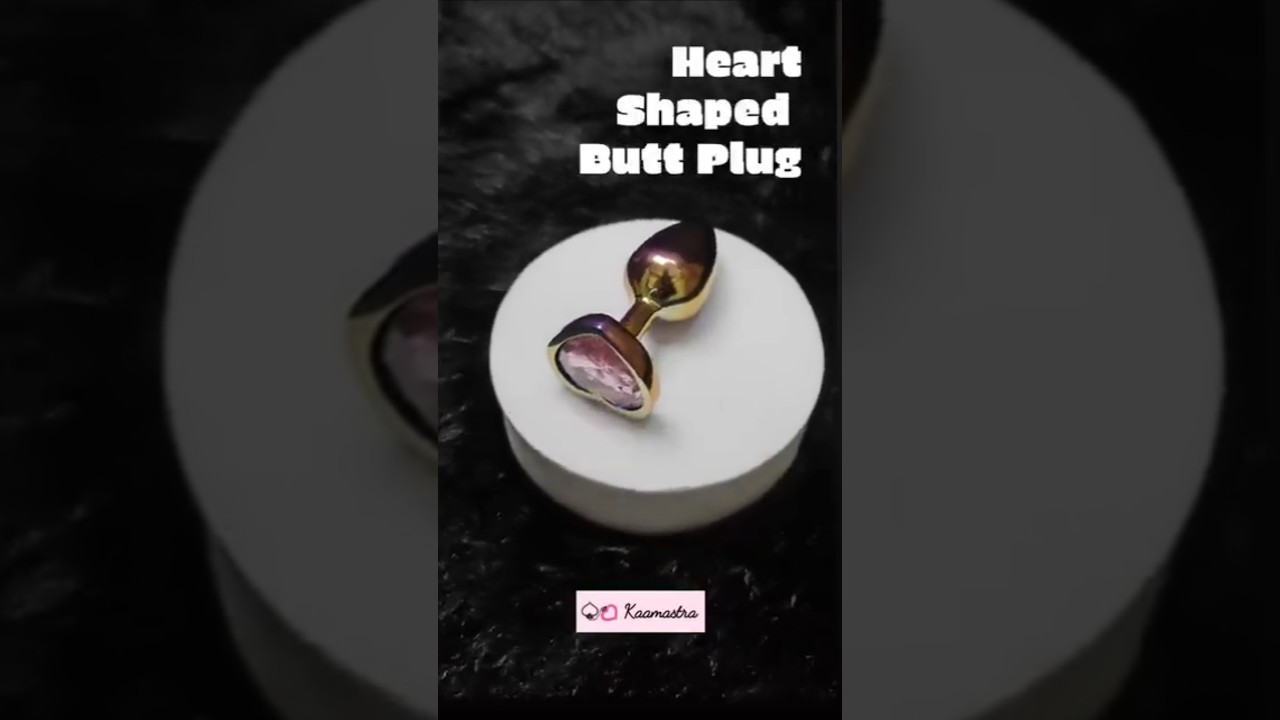 Heart shaped buttplug