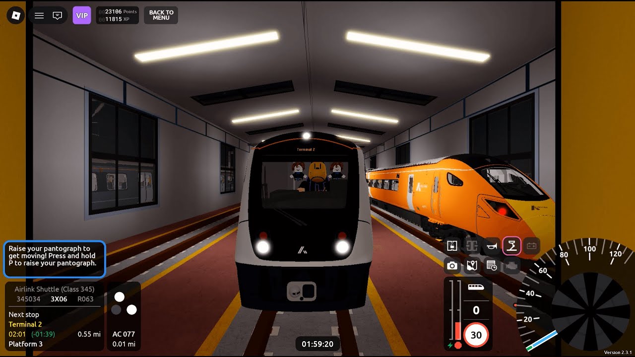 SCR 2.3.1 Driving The Airlink Class 345 On The ALL NEW Terminal Shuttle To Hampton Hargate!