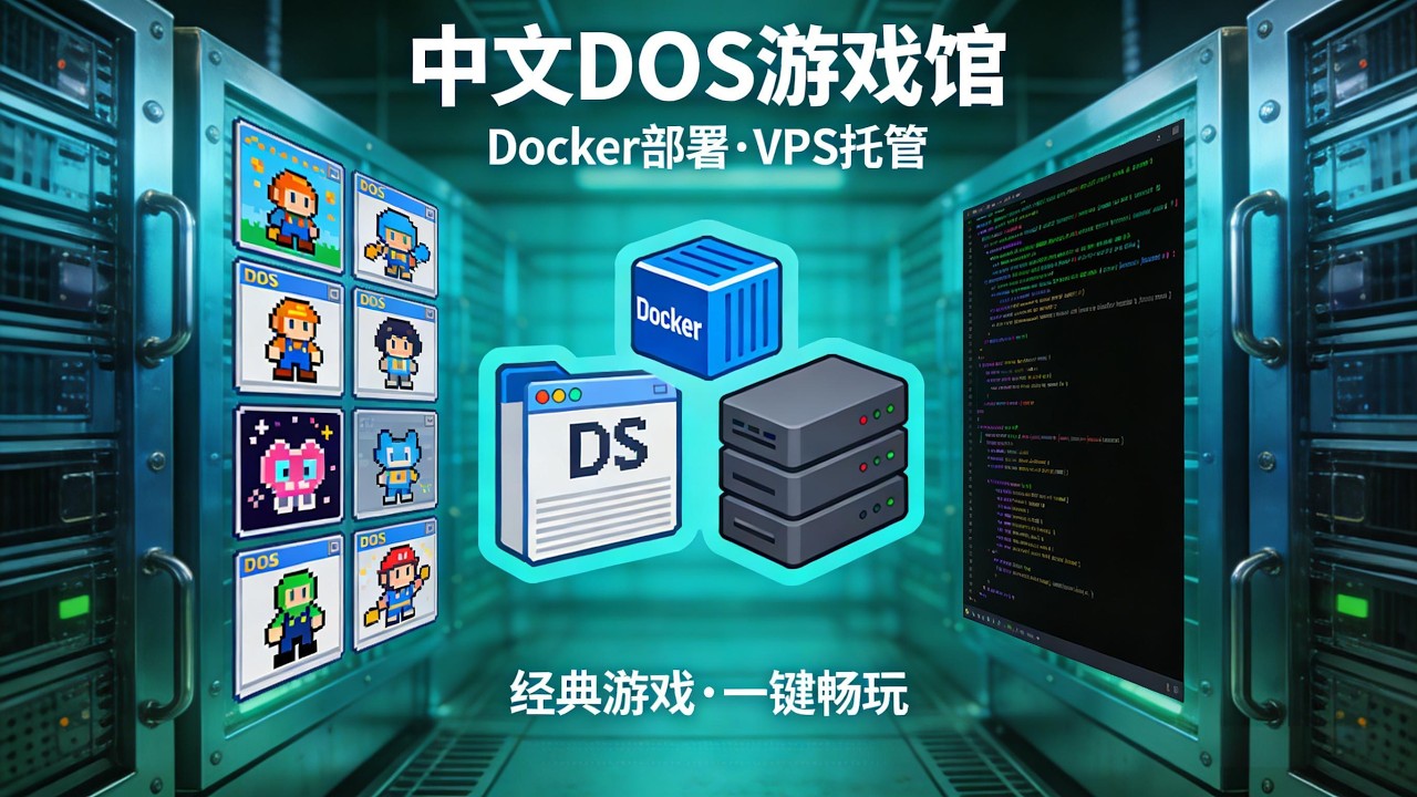 童年回来了！用Docker在VPS上搭建中文DOS游戏站，全网可访问！|#Docker #VPS #DOS游戏 #中文DOS #怀旧游戏 #童年回忆 #云服务器 #Linux教程 #Docker部署