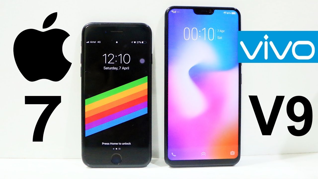 Vivo V9 Vs iPhone 7 Speed Test