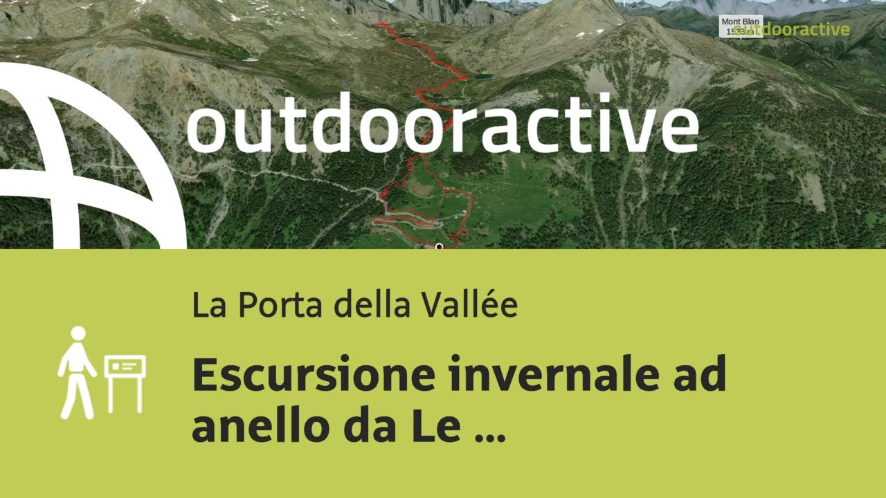 Video Flyover : Escursione invernale ad anello da Le Petit-Mont-Blanc ...