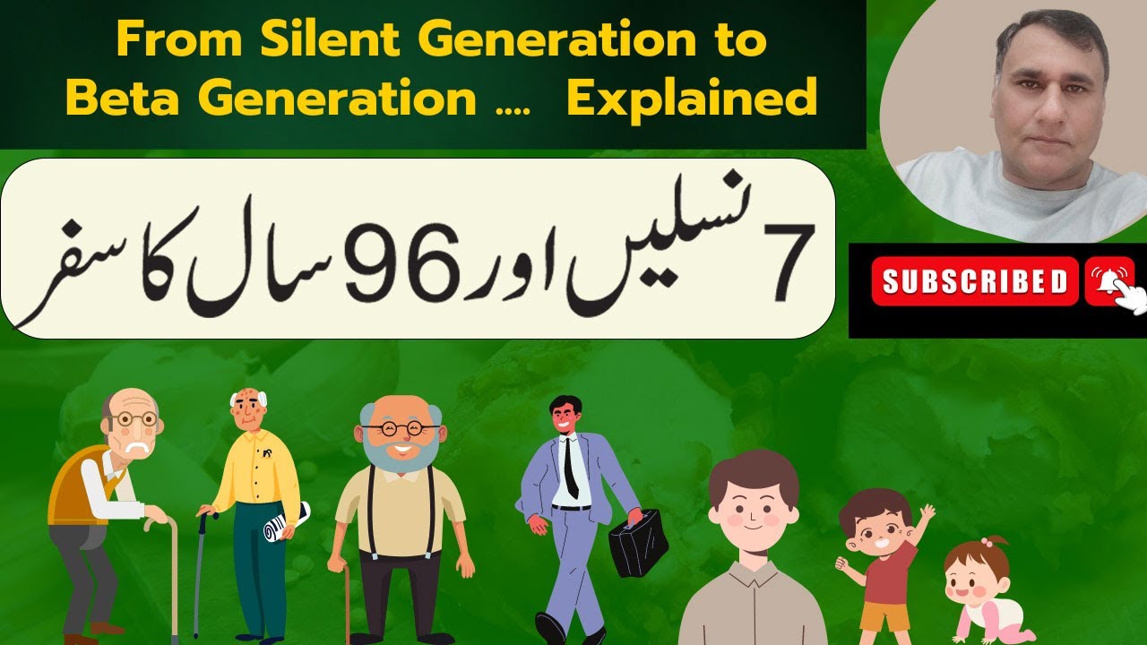 Generation Comparison Historical Explanation in Urdu | Silent Generations to Z Gen | Mujahid Khattak