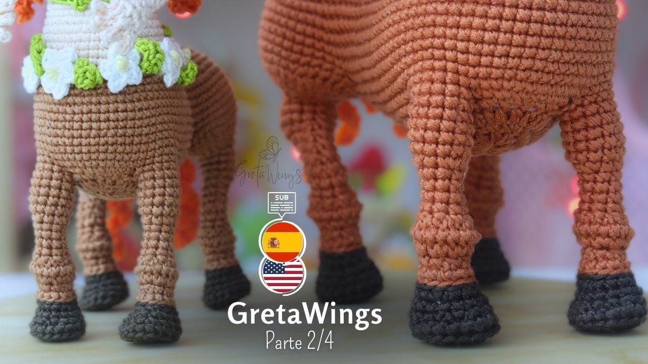 Patrón Amigurumi Roma la Centaura - Parte 2: Cuerpo y Union de extremidades | Tutorial .@gretawings
