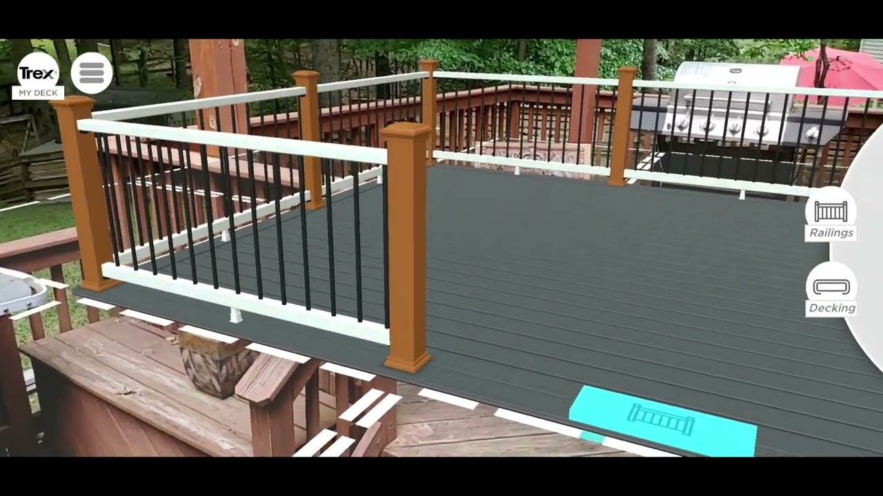 Decks by DAK and Trex AR. Build your virtual deck in under a minute using Trex AR App