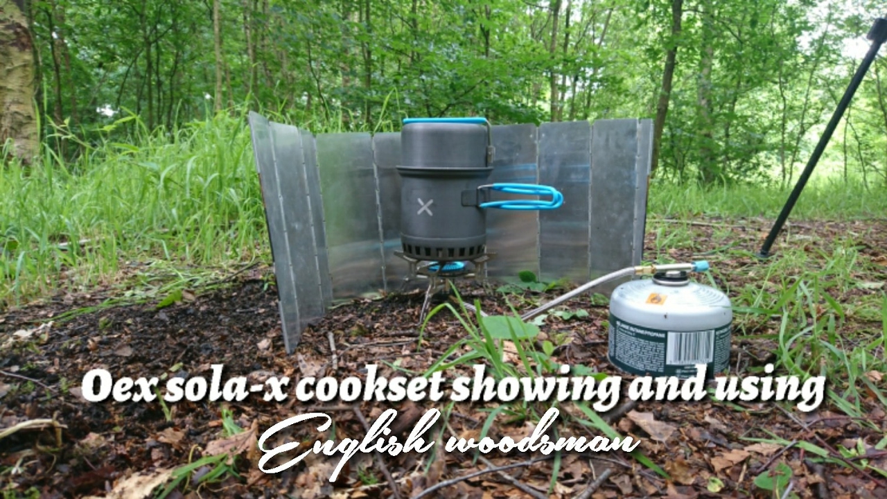 Sola-x cookset from oex showing and using + oex xt-3 gas stove
