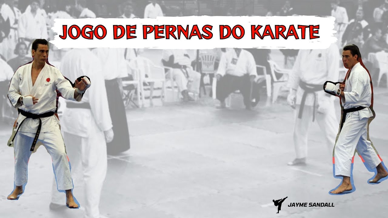 Jogo de pernas do karate Shotokan