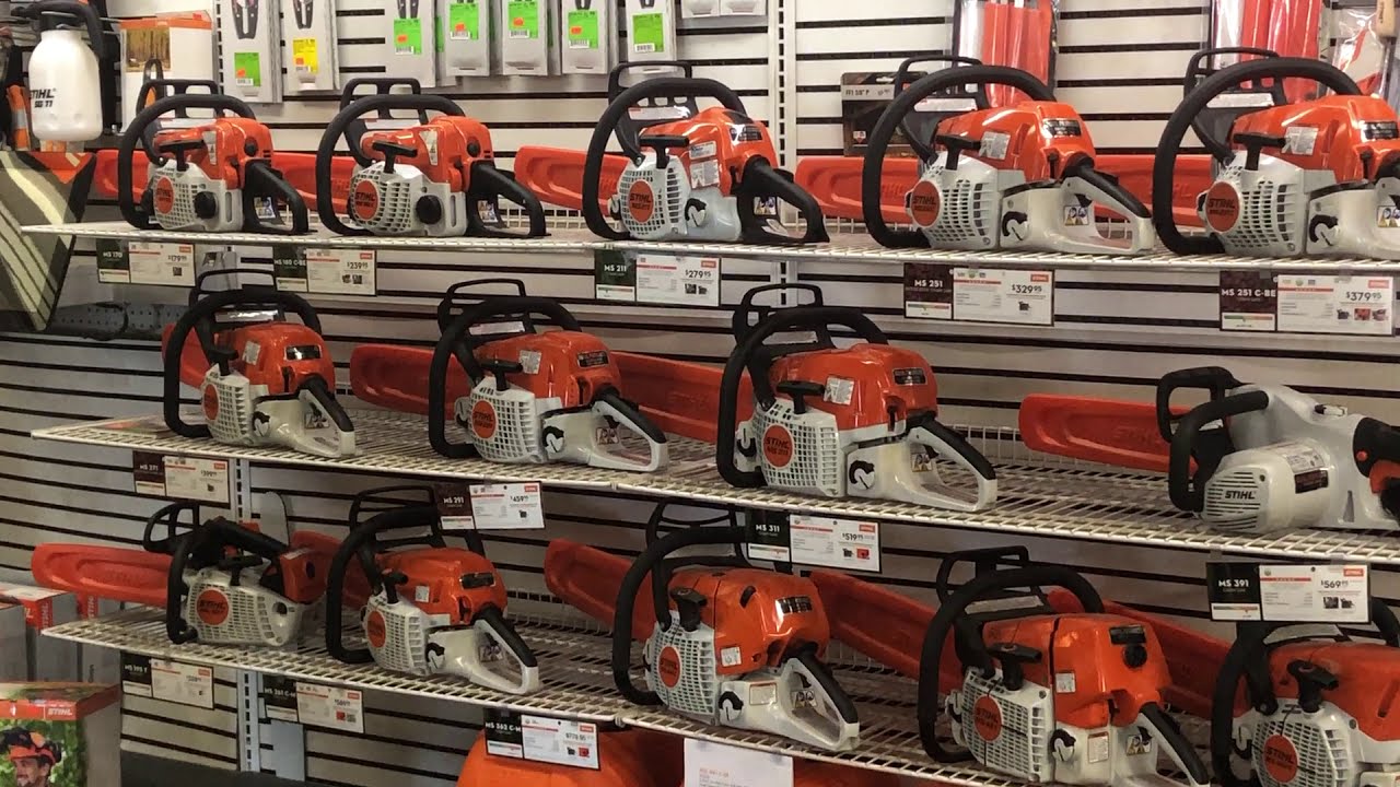 Знакомимся с модельным рядом бензопил Stihl.