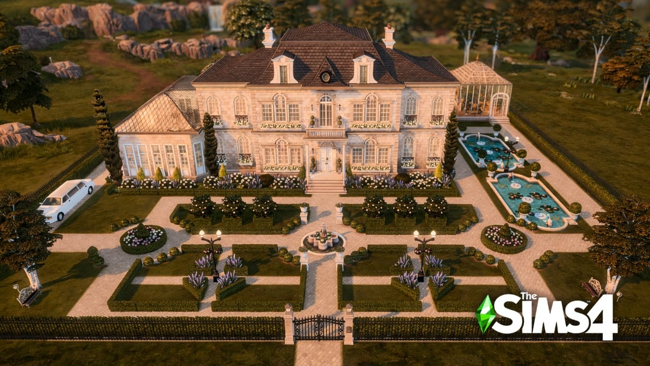 Classic Luxury French Mansion 💎  - PART 2 | Calm & Detailed Build | The Sims 4 ASMR Speed Build