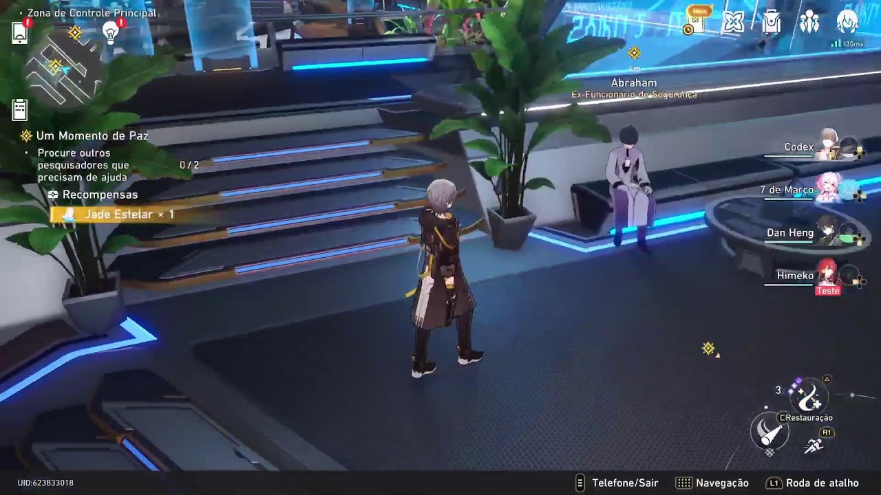 Jogando Honkai Star Rail