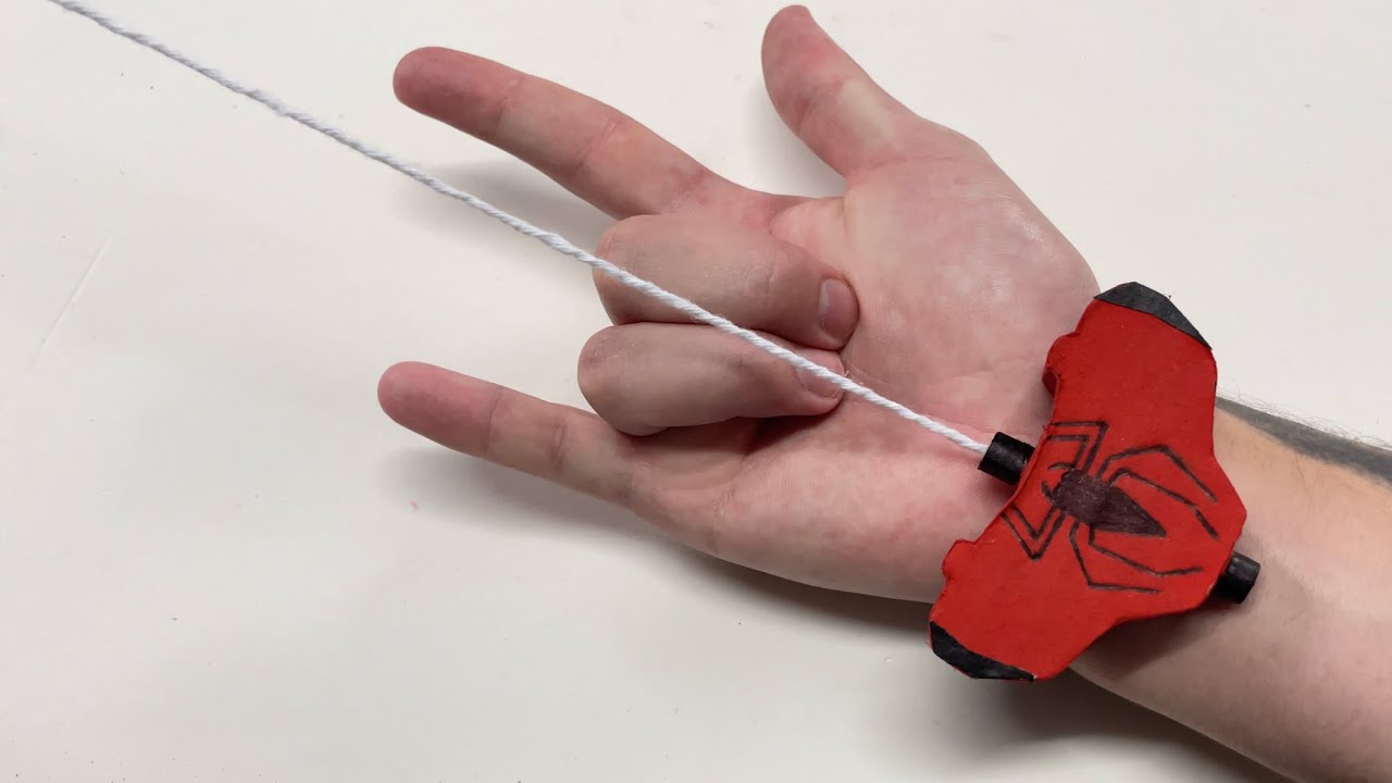 FAÇA UM INCRÍVEL MINI LANÇADOR DE TEIA DO HOMEM ARANHA