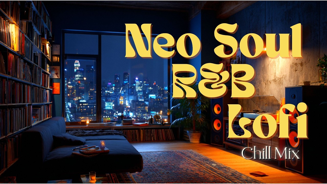 Midnight City Lights Room 🌃  Neo Soul, R&B Lofi Smooth Night Mix