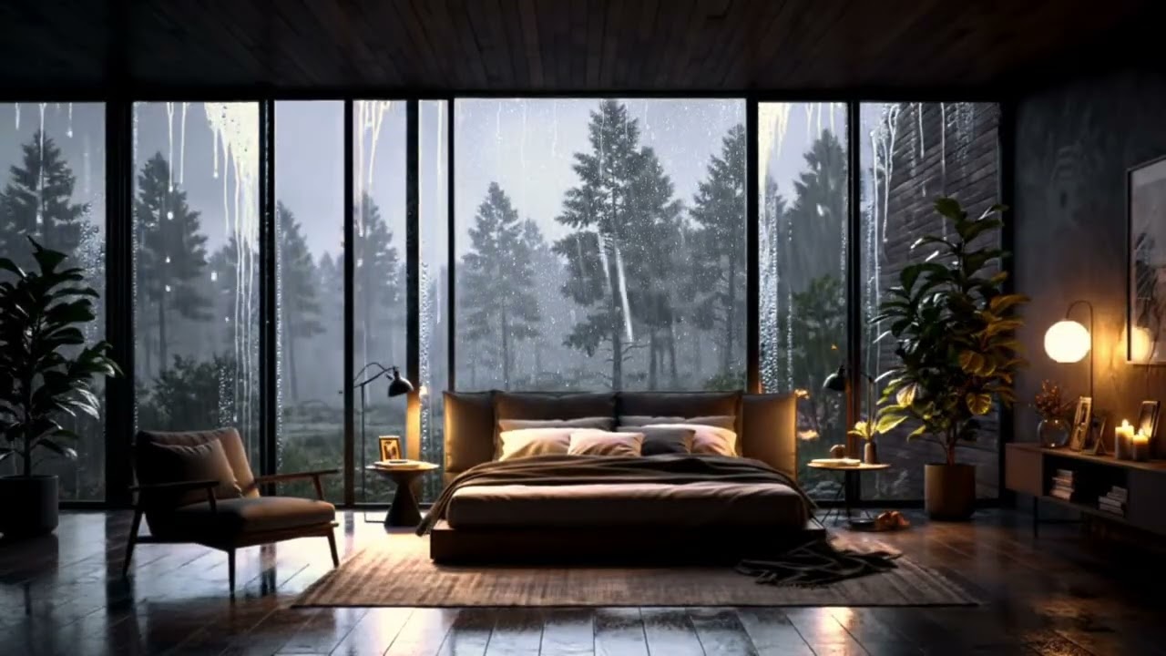 Insomnia Relief: Bedroom Piano Music with Gentle Rain
