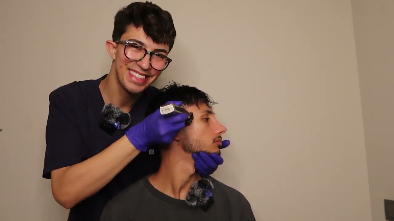 COIFFEUR ASMR💈💇🏻 || cutting✂️, shaving bear🧔🏻🪒, comb hair🪮, hair mask.. 5MINS TO SLEEP😴