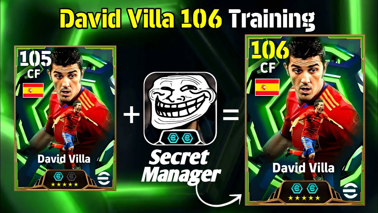 David Villa 106 Rated BEST TRAINING efootball 2026✨|| Blitz Curler DAVID VILLA 106 efootball 2026
