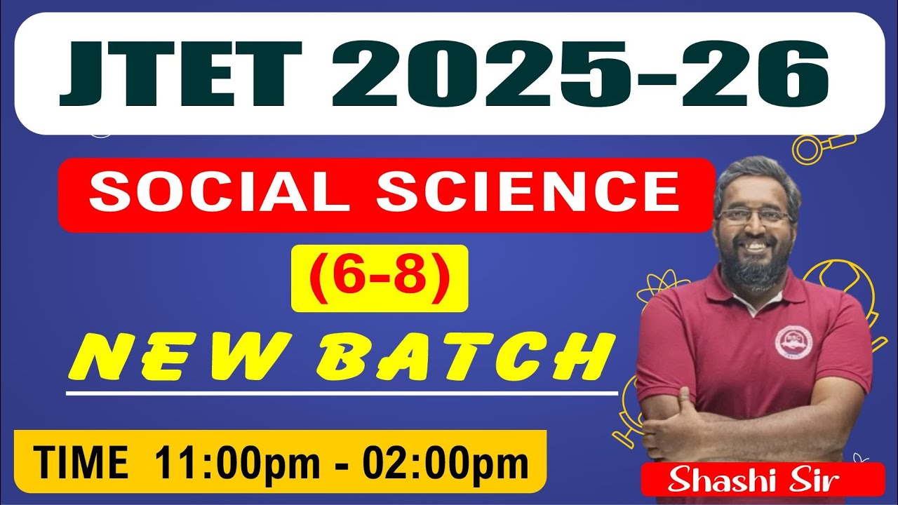 #JTET #SST 6-8 (11:00 AM- 2:00 PM)- #english  #pedagogy   FOR #ctet  #jtet