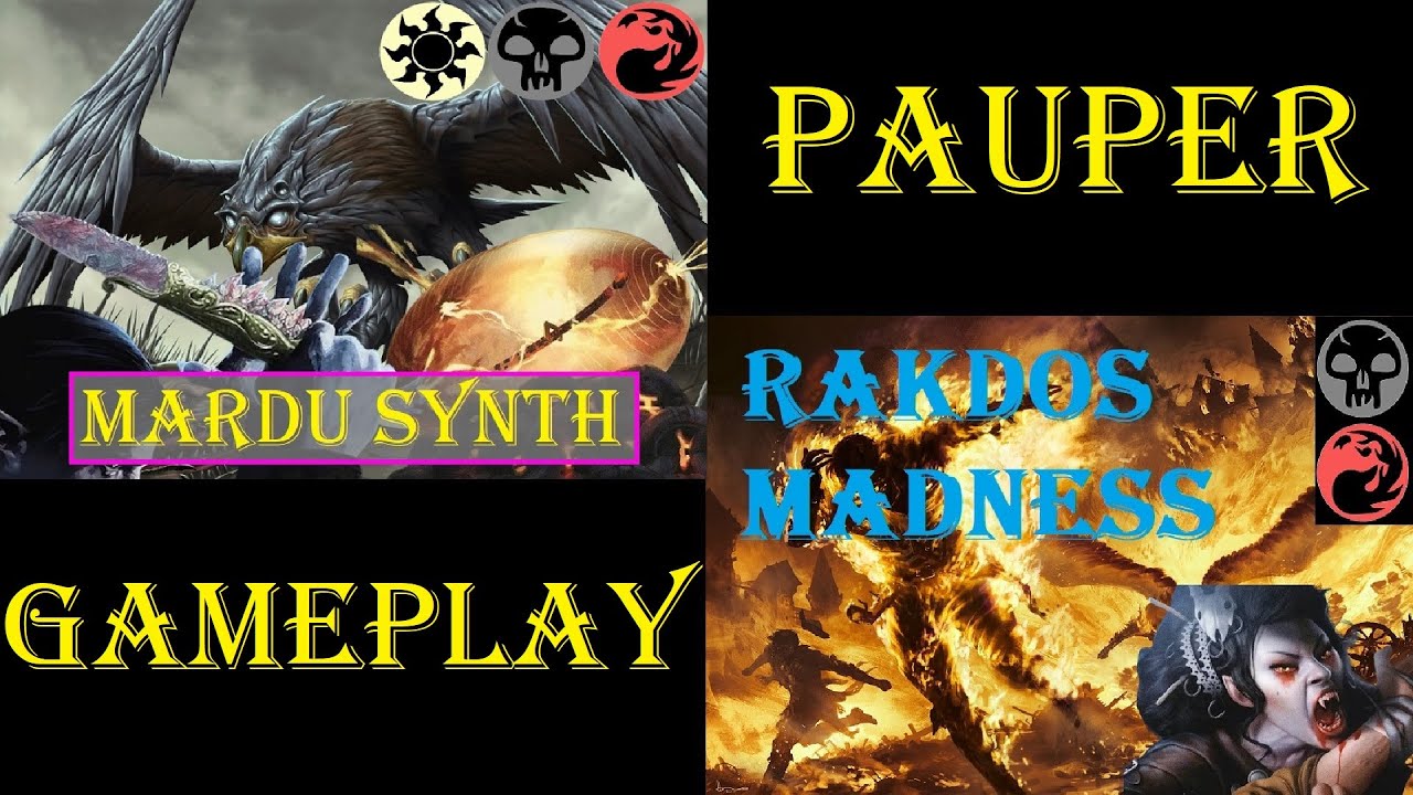 Mardu Synthesizer Vs Rakdos Madness [PAUPER] | Gameplay Ao Vivo #mtgpauper #mtgpaupergameplay