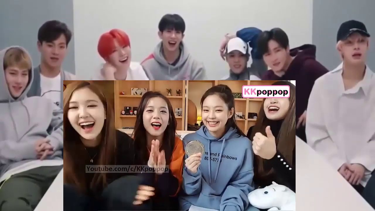 MONSTA X REACTION TO BLACKPINK Try Not To Laugh Challenge #Jennie