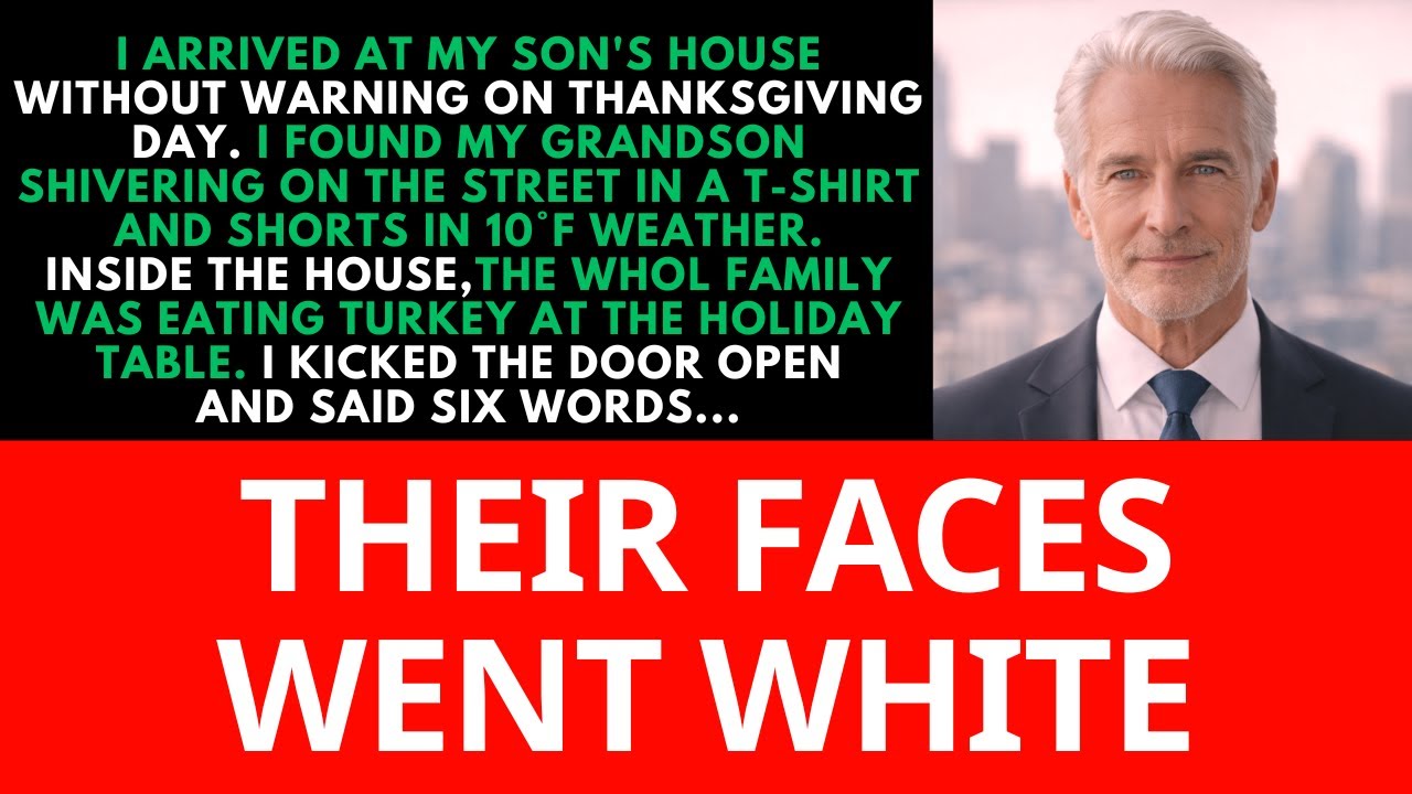 While My Grandson Was Freezing Outside On Thanksgiving Day, My Family Was Eating Turkey At The Table