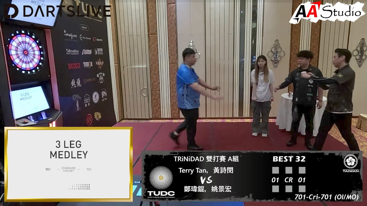 Terry Tan，姚景宏 vs 鄭偉錕，黃詩閔 [TRiNiDAD 雙打賽 A組 BEST 32] (2025/6/7 TUDC STAGE 2 Day.1)
