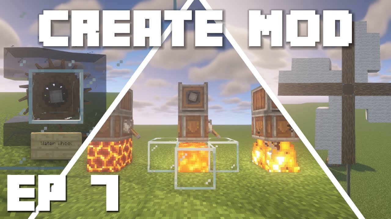 Minecraft Create Mod Tutorial — Источники энергии, эпизод 7