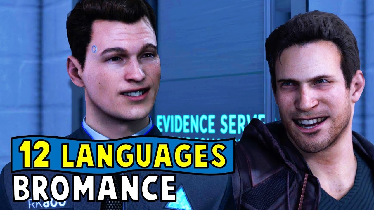 Connor and Gavin Bromance in 12 Languages - Multilanguage- Detroit Become Human