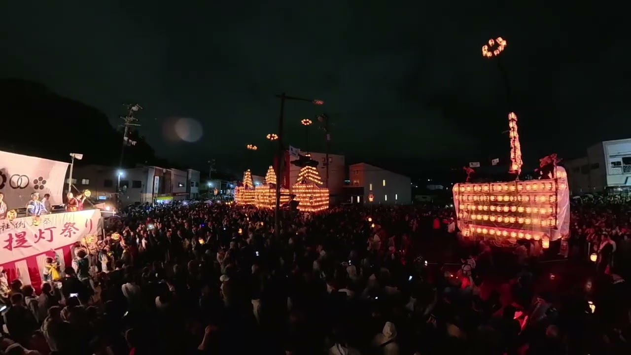 二本松の提灯祭り2025 出発式(ノーカット) 亀谷ロータリー