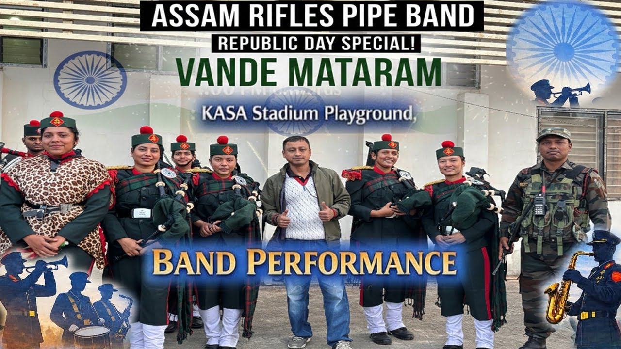 Band Performance at KASA Stadium by Assam Rifles #Diphu #KASAStadium #pabitravlogs #assamrifles 
