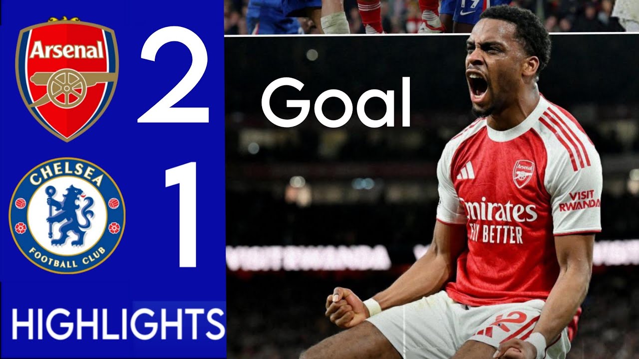 arsenal vs chelsea 2-1 Highlights & All Goals premier league &bull; saliba  & Jurrien Timber Goals
