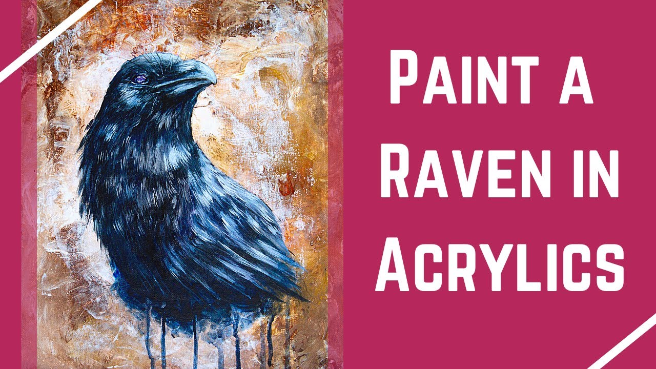 How to Paint a Raven | Acrylic Painting Tutorial