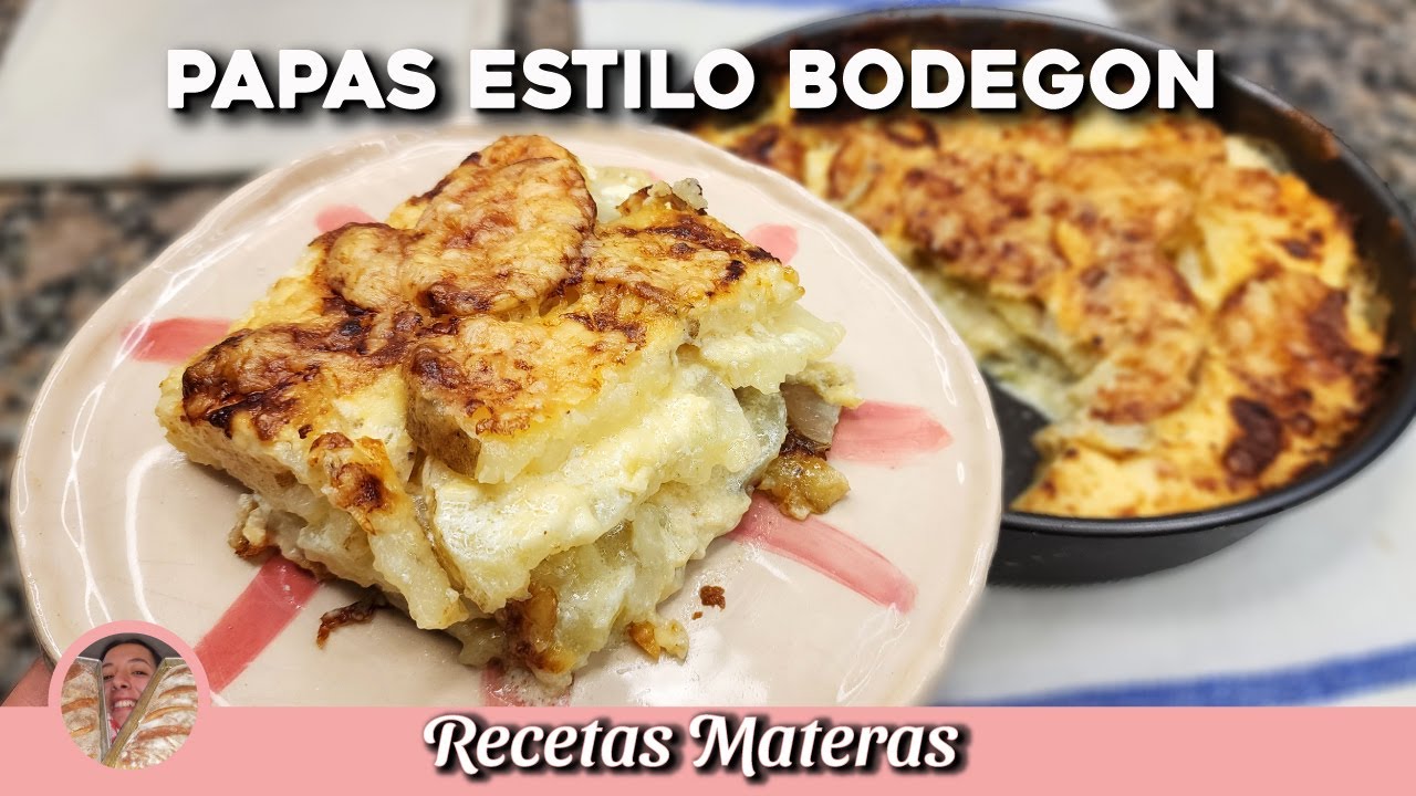 PAPAS a la CREMA con QUESO GRATINADO realmente EXQUISITAS