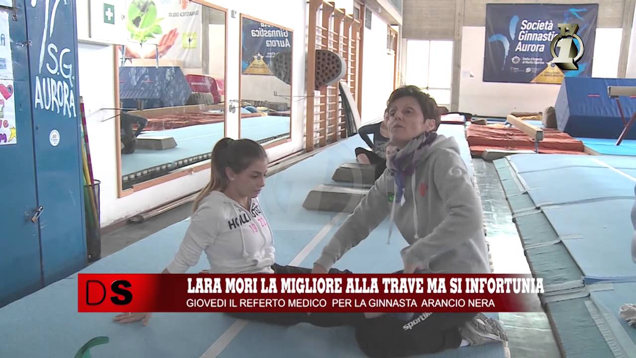 LARA MORI SI INFORTUNIA AL TERMINE DI UNA STUPENDA PRESTAZIONE ALLA TRAVE