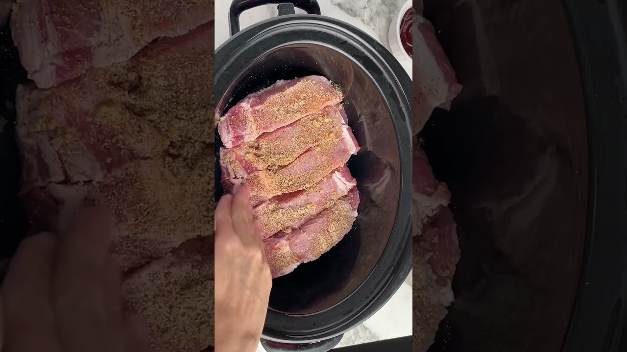 Ребрышки в деревенском стиле в мультиварке &mdash; простой ужин в мультиварке. #рецептвмедленнойкукере ...