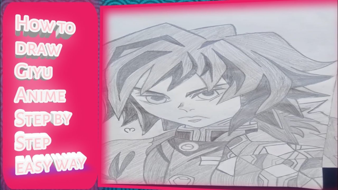Giyu Tomioka Sketch Drawing | Demon Slayer Kimetsu no Yaiba | Step by Step Pencil Art Tutorial