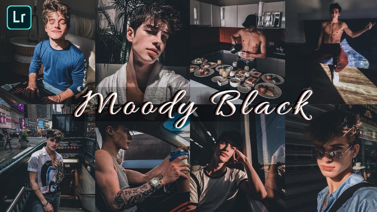 How to Edit Moody Black - Lightroom Mobile Presets DNG | Moody Black Preset