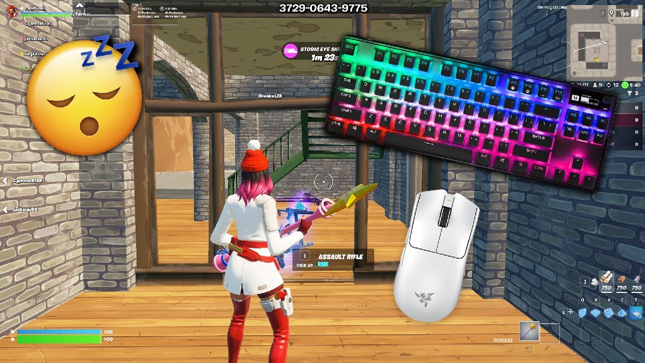 SteelSeries Apex Pro TKL Fortnite Keyboard ASMR Sounds 360 FPS 4K