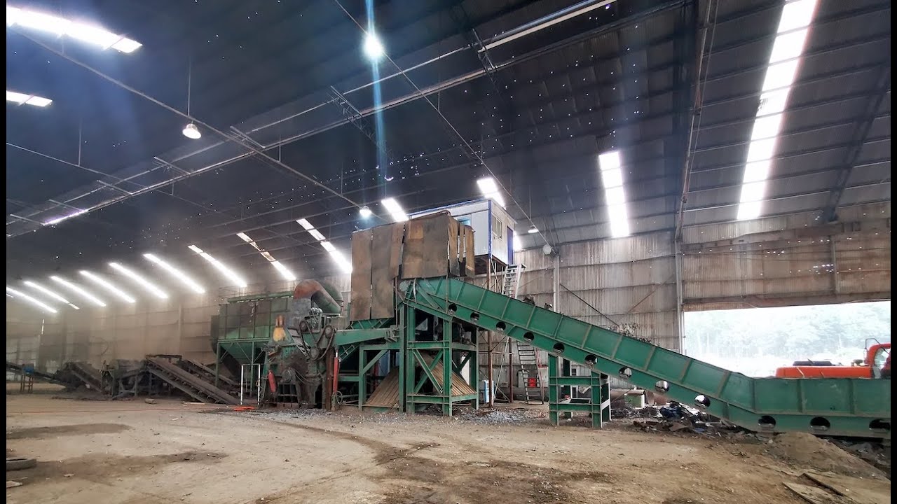 PGX large scrap metal recycling plant with metal hammermill