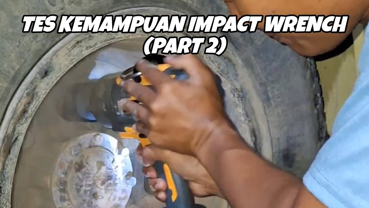 Impact wrench APR membuka baut roda belakang truk ‼️