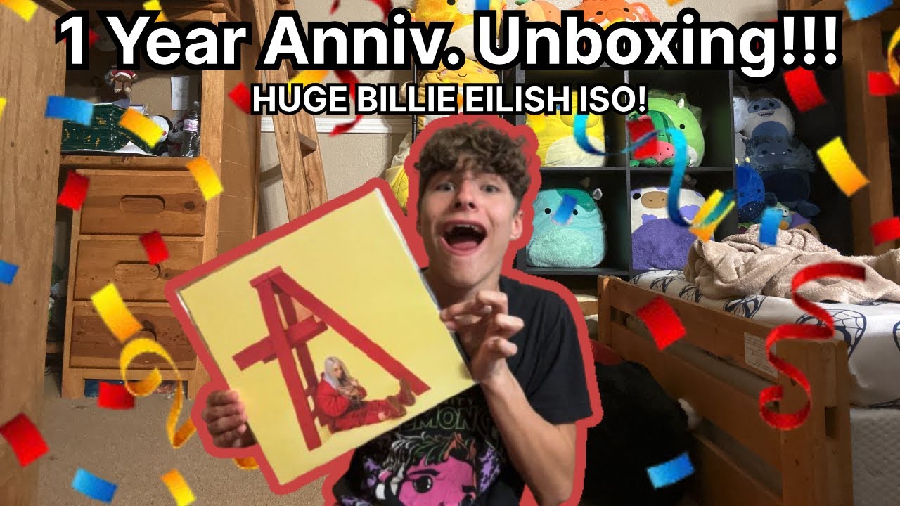 1 Year Anniversary Unboxing!!! | HUGE BILLIE EILISH ISO!!