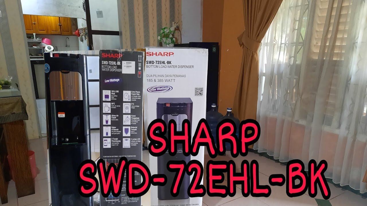 DISPENSER GALON BAWAH MURAH WATT KECIL || SHARP SWD-72 EHL-BK