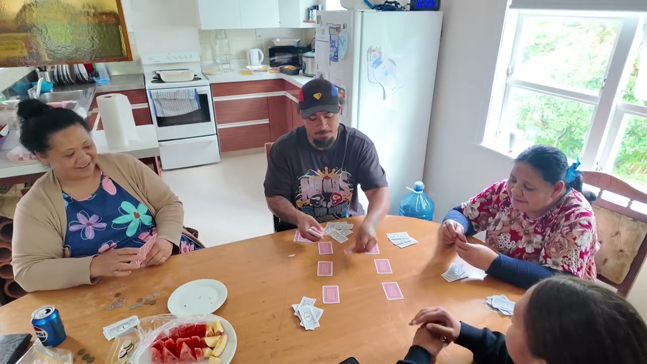 Samoan Poker with Monopoly money 