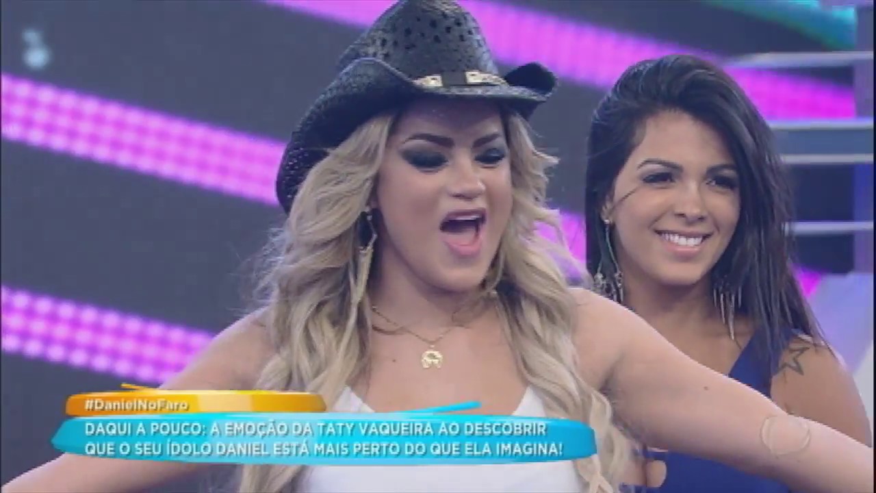 Taty Vaqueira canta pela primeira vez na televis&atilde;o